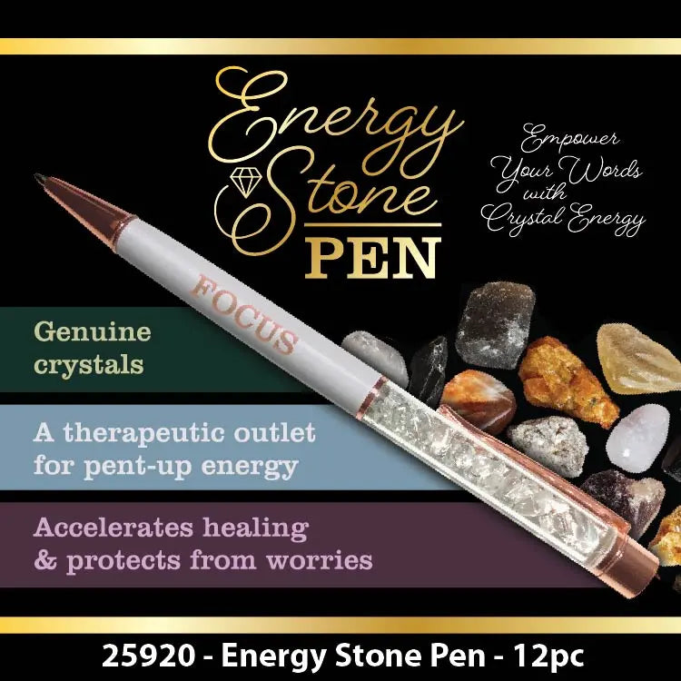 Energy Stone Pen - 12 Pieces Per Display 25920 NOVELTY INC