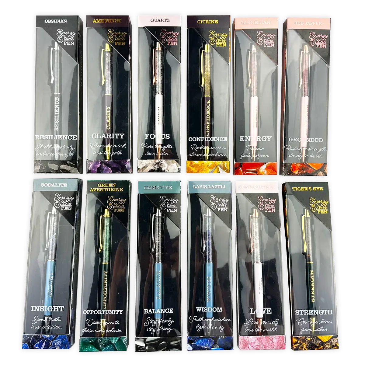 Energy Stone Pen - 12 Pieces Per Display 25920 NOVELTY INC