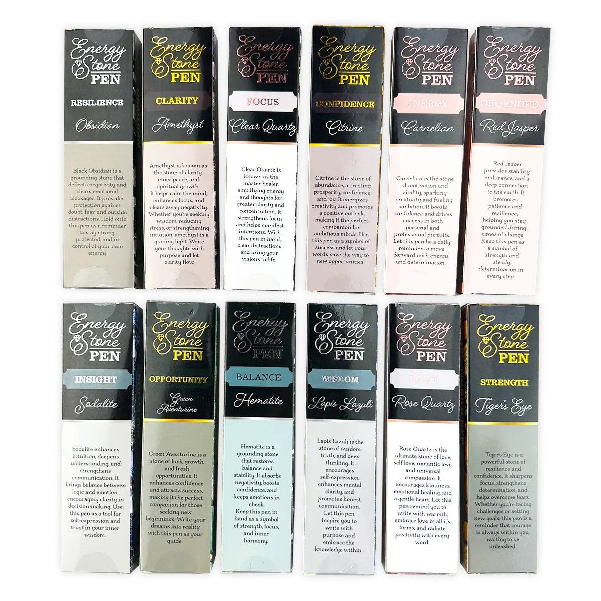 Energy Stone Pen - 12 Pieces Per Display 25920 NOVELTY INC