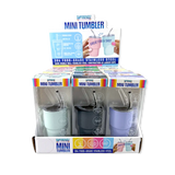 Stainless Steel 2oz Insulated Mini Shot Tumblers - 12 Pieces Per Retail Ready Display 25943 GEAR HEAD