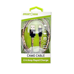 Charging Cable Camo USB-A-to-USB-C 3FT - 6 Pieces Per Retail Ready Display 25972 GADGET GEAR
