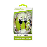 Charging Cable Camo USB-A-to-USB-C 3FT - 6 Pieces Per Retail Ready Display 25972 GADGET GEAR