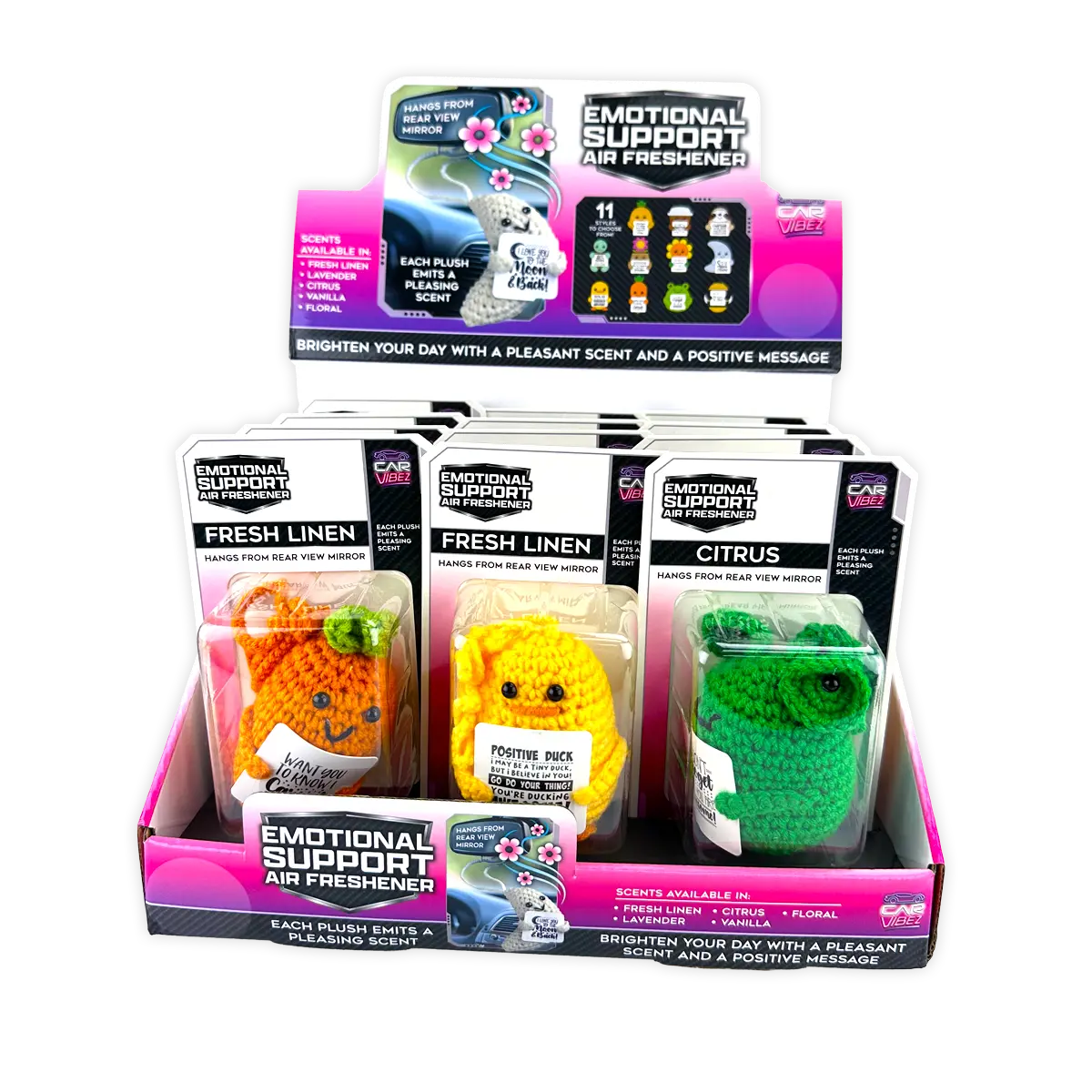 Emotional Support Air Freshener - 12 Pieces Per Retail Ready Display 25975 KIPP BROTHERS