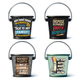 Printed Bucket Ashtray - 12 Pieces Per Retail Ready Display 26097 SMOKEZILLA