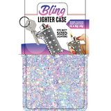 Estuche para encendedor de pedrería Bling - 12 piezas por expositor listo para venta al por menor 26101