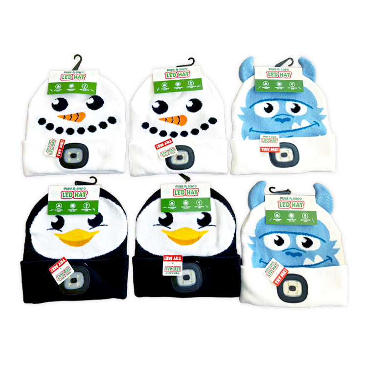 Christmas LED Light Hat - 6 Pieces Per Retail Ready Display 26111 NOVELTY INC