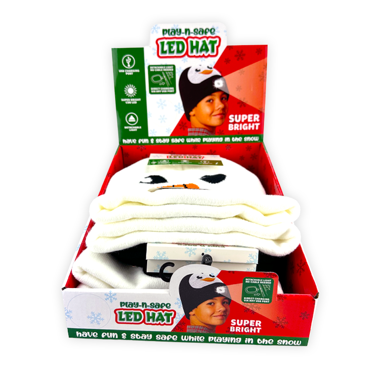 Christmas LED Light Hat - 6 Pieces Per Retail Ready Display 26111 NOVELTY INC