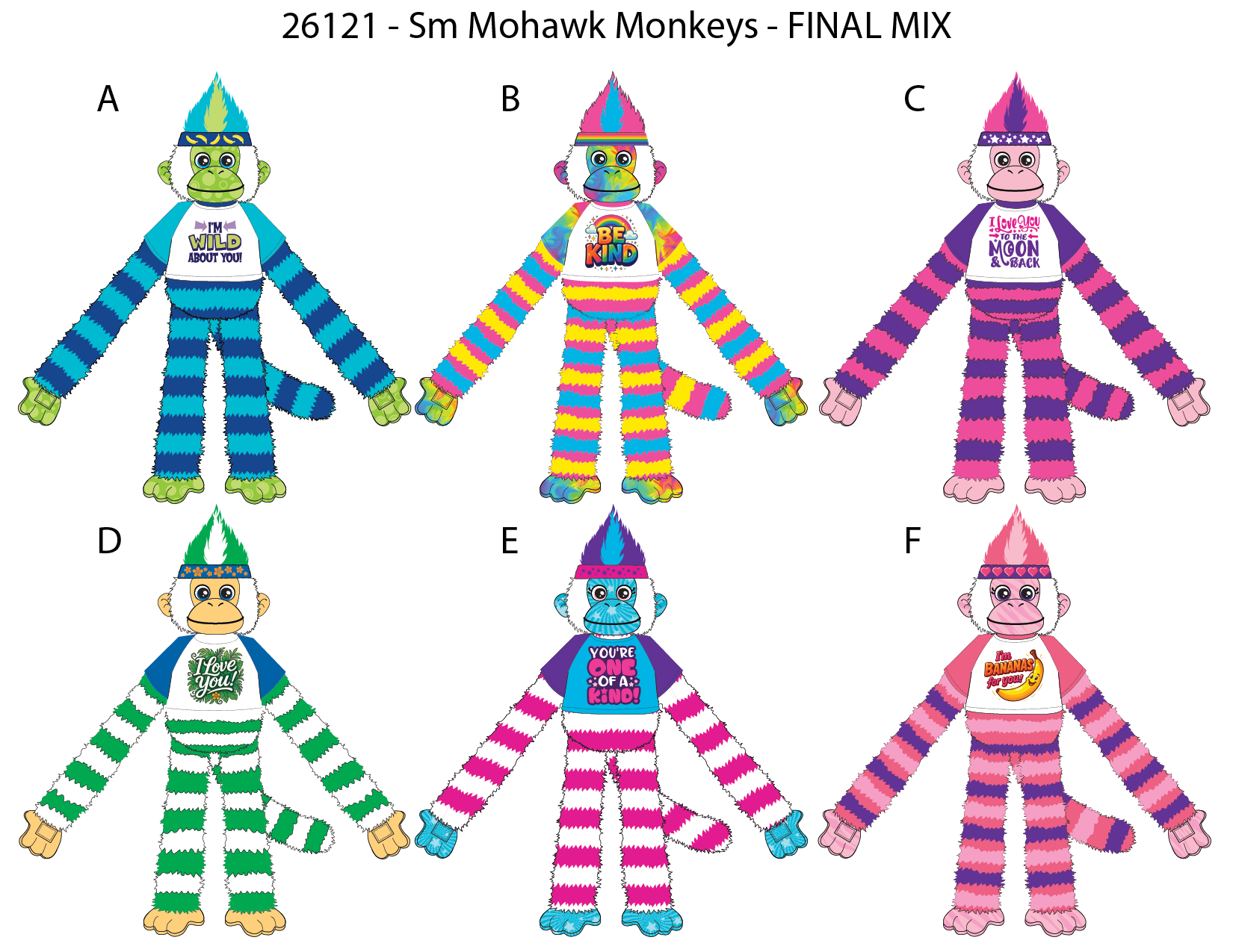 Forever Fuzzy Plush Assortment Floor Display - 44 Pieces Per Retail Ready Display Kit 88613 NOVELTY INC