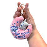 Moon Plush Keychain - 6 Pieces Per Retail Ready Display 26147 NOVELTY INC