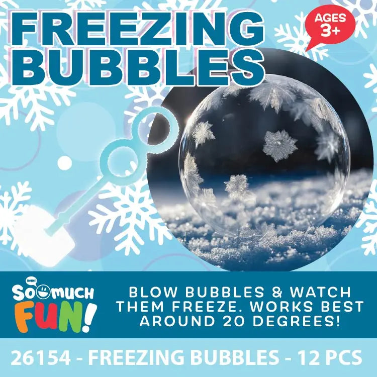 Freezing Icy Bubbles - 6 Pieces Per Pack 26154 KIPP BROTHERS
