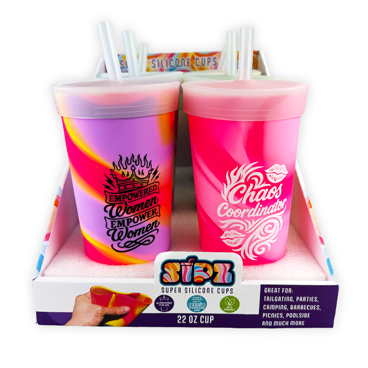 Silicone 22oz Silicone Cup C - 6 Pieces Per Retail Ready Display 26164 ROUGHNECK