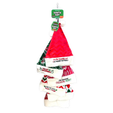 Christmas Santa Winter Hat with Merchandising Hang Strip - 6 Pieces Per Pack 26168 NOVELTY INC