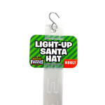 Light Up Christmas Santa Winter Hat with Merchandising Hang Strip - 6 Pieces Per Pack 26170 NOVELTY INC