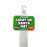 Light Up Christmas Santa Winter Hat with Merchandising Hang Strip - 6 Pieces Per Pack 26170 NOVELTY INC
