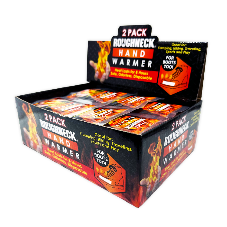 Hand Warmer 2-Pack - 24 Pieces Per Retail Ready Display 26175 ROUGHNECK