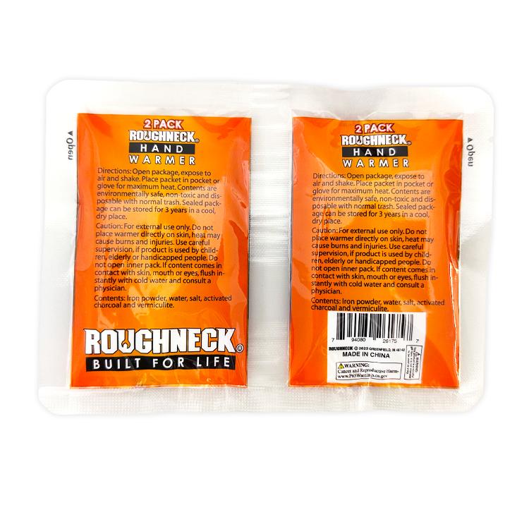 Hand Warmer 2-Pack - 24 Pieces Per Retail Ready Display 26175 ROUGHNECK