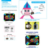 Mohawk Monkey with Merchandising Hang Strip - 6 Pieces Per Pack 26184 KIPP BROTHERS