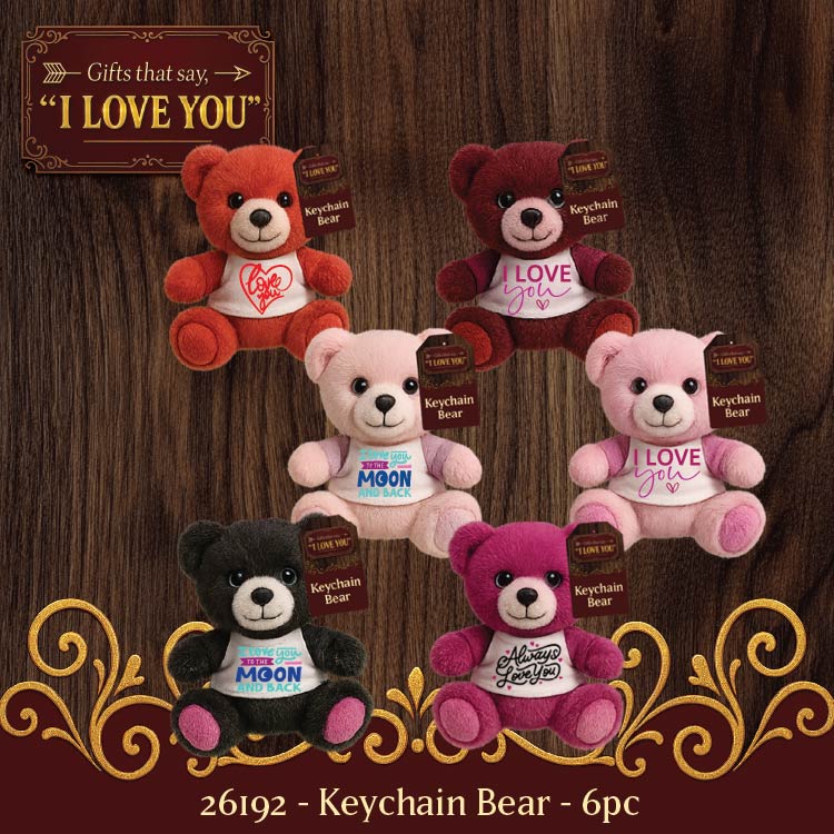 Valentines Day Rose Plush and Gift Assortment Floor Display - 78 Pieces Per Retail Ready Display Kit 88615 NOVELTY INC
