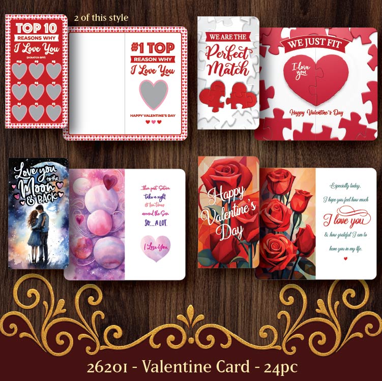 Valentines Day Rose Plush and Gift Assortment Floor Display - 78 Pieces Per Retail Ready Display Kit 88615 NOVELTY INC