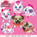 Valentines Day Glass Plush and Gift Assortment Floor Display - 56 Pieces Per Retail Ready Display Kit 88616 NOVELTY INC