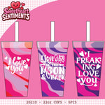 Valentines Day Glass Plush and Gift Assortment Floor Display - 56 Pieces Per Retail Ready Display Kit 88616 NOVELTY INC