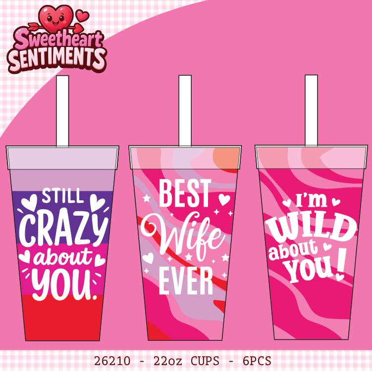 Valentines Day Glass Plush and Gift Assortment Floor Display - 56 Pieces Per Retail Ready Display Kit 88616 NOVELTY INC