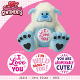 Valentines Day Glass Plush and Gift Assortment Floor Display - 56 Pieces Per Retail Ready Display Kit 88616 NOVELTY INC