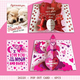 Valentines Day Glass Plush and Gift Assortment Floor Display - 56 Pieces Per Retail Ready Display Kit 88616 NOVELTY INC