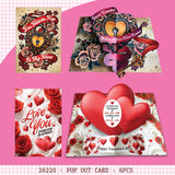 Valentines Day Glass Plush and Gift Assortment Floor Display - 56 Pieces Per Retail Ready Display Kit 88616 NOVELTY INC