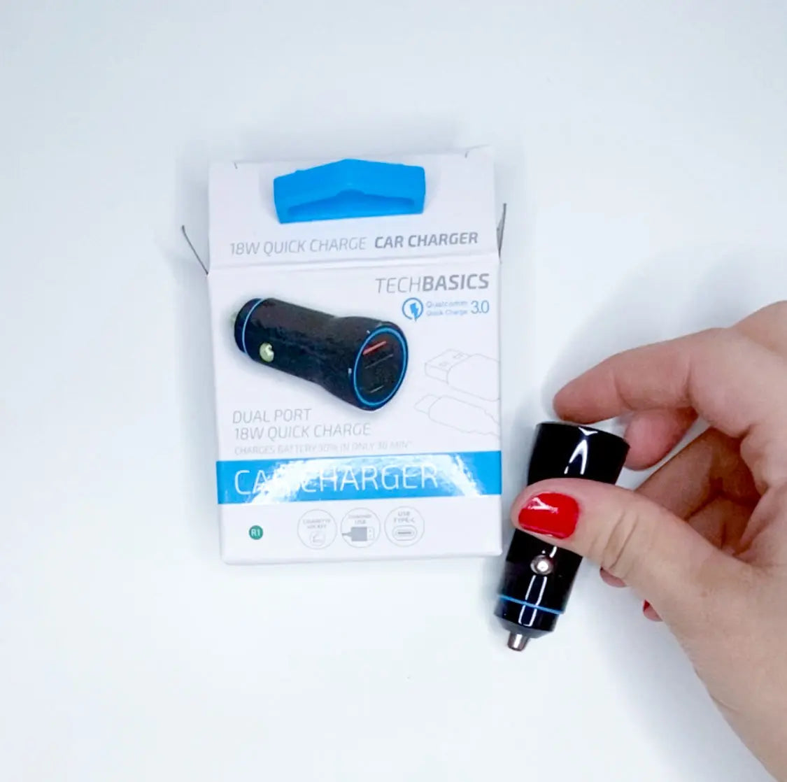 Car Charger with Dual USB / USB-C Ports 2.4 Amp -  5 Pieces Per Pack 26248 NOVELTY INC