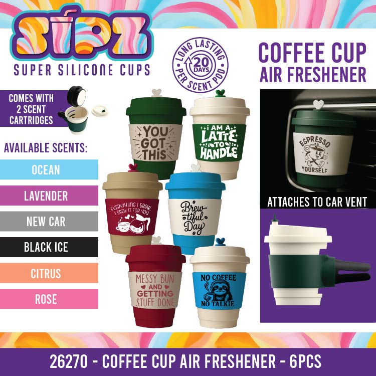 Sipz Silicone Cup Assortment Floor Display - 38 Pieces Per Retail Ready Display Kit 88622 NOVELTY INC