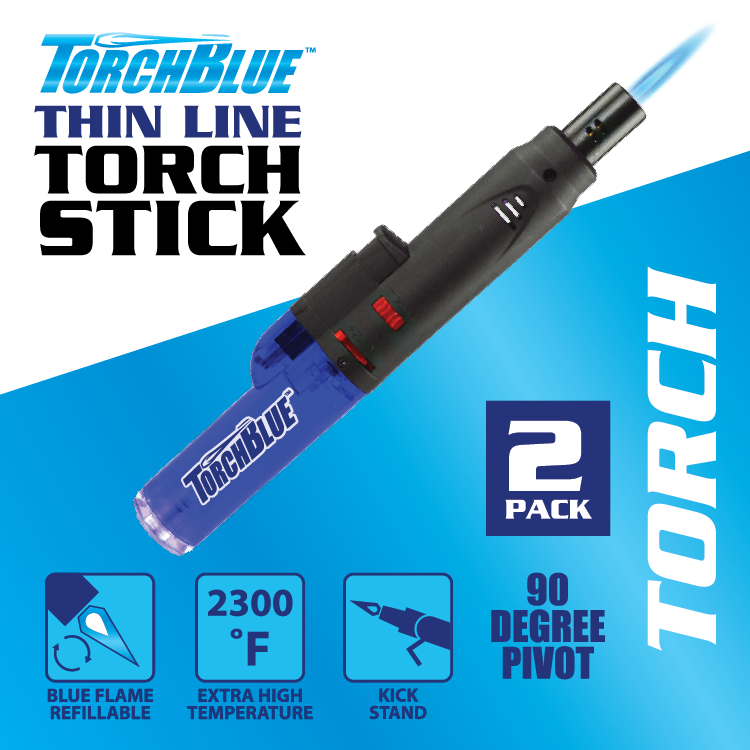 Grilling Center Lighter Assortment Floor Display - 74 Pieces Per Retail Ready Display Kit 88623 TORCH BLUE