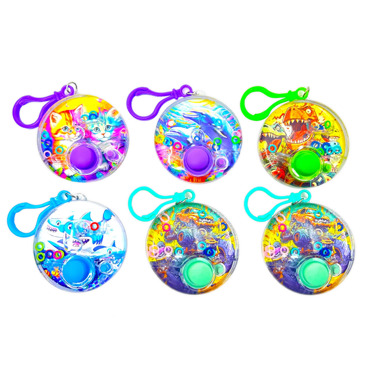 Aqua Ring Water Toss Game Keychain - 12 Pieces Per Retail Ready Display 26310 KIPP BROTHERS