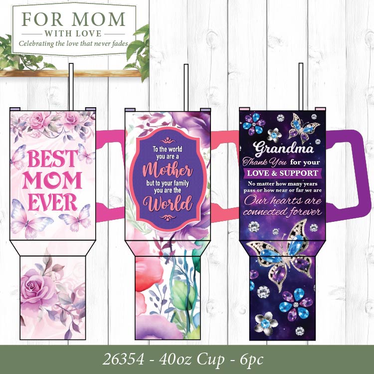 Mothers Day For Mom with Love Assortment Floor Display - 86 Pieces Per Retail Ready Display Kit 88624 NOVELTY INC