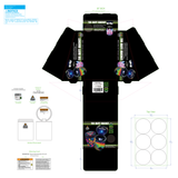 Full Print Butt Bucket Ashtray with LED Light - 6 Pieces Per Retail Ready Display 26430