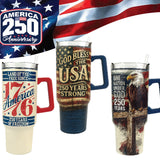 Patriotic USA 250 40oz Printed Cup - 6 Pieces Per Retail Ready Display 26541