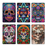Encendedor Metálico con Tapa Abatible Calavera de Azúcar - 12 Piezas por Expositor Listo para la Venta al por Menor 26548