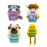 Emotional Support Keepsake Crochet Plush Pals - 12 Pieces Per Retail Ready Display 26551