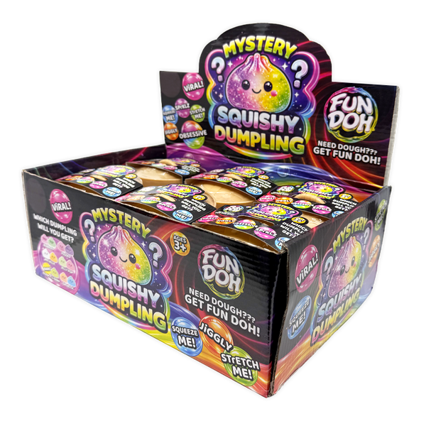 Fun Doh Squishy Mystery Dumpling Toy - 12 Pieces Per Retail Ready Display 26649