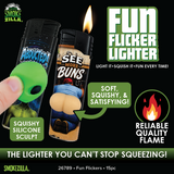 Fun Flicker Lighters - 12 Pieces Per Retail Ready Display 26789