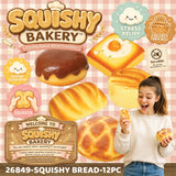 Fun Doh Squishy Bakery Slow Rise Bread - 12 Pieces Per Retail Ready Display 26849
