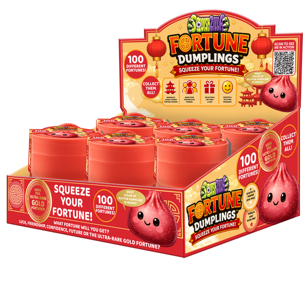 Fun Doh SquishZilla™ Fortune Cookie Dumpling Toy - 12 pieces Per Retail Ready Display 26857