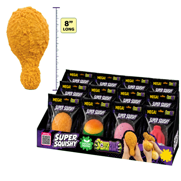 SquishZilla™ Super Mega Squishies - 12 Pieces Per Retail Ready Display 26859