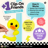 Clip-on Soft Plush Friends - 12 Pieces Per Retail Ready Display 26872