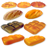 Fun Doh™ Squishy Bakery Slow Rise Foam Mega Bread - 6 Pieces Per Retail Ready Display 26891