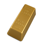 SquishZilla™ Fun Doh™ Gold Bar Slow-Rise Squishy Toy - 12 Pieces Per Retail Ready Display 27010