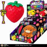 SquishZilla™ 6" Mega Squishies - 6 Pieces Per Retail Ready Display 27038
