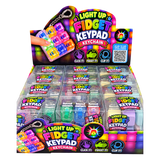 Light-Up Fidget Keypad Keyboard Keychain - 12 Pieces Per Retail Ready Display 27052
