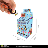 Click N' Clip Click Foods Keychain - 12 Pieces Per Retail Ready Display 27074
