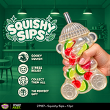 SquishZilla™ Squishy Sips™ Sensory Squishy Toy - 12 Pieces Per Retail Ready Display 27187